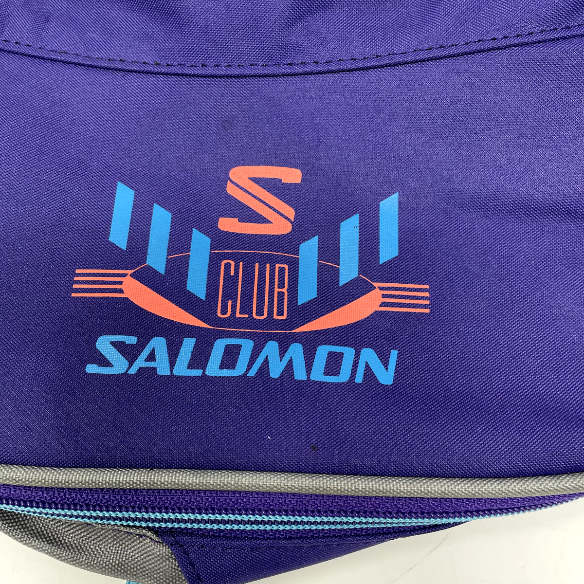 VINTAGE Salomon Fanny Pack 80s Neon Hip Bum Bag Ski Large Pouch 