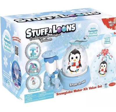 Stuff-A-Loons Snowglobe Maker Kit: Penguin - Create Stuffed Balloons! Family Fun