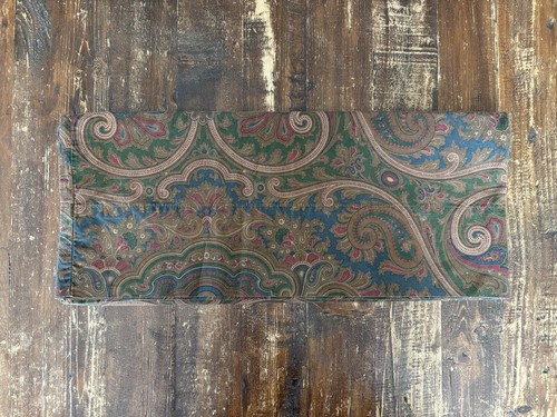 Vintage Ralph Lauren PARKER PAISLEY Pillowcase Standard BROWN, GRN, TEAL, RED - Picture 5 of 8