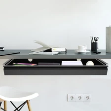 33?? Black Space Saver Sliding Under Desk Storage Drawer Pull-out Drawer
