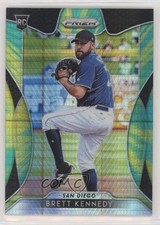 2019 Panini Prizm Tier III Green & Yellow Hyper Prizm Brett Kennedy #215 2t9