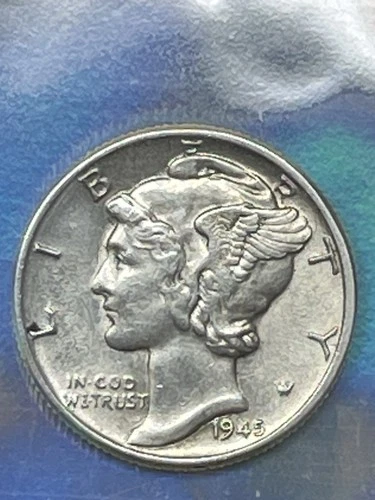 1945 UNC MERCURY SILVER DIME Actual Coin Check My Store Out FREE SHIPPING