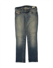 Jeans DIESEL donna lowky slim dritto W27 L30 blu AY12