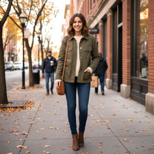 Cabi NWOT Evans Military Jacket Size L Style 4497 Green