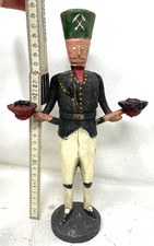Bergmann Brotteig Kerzenhalter Kerzenleuchter 28,5cm Erzgebirge SEHR ALT /3.11/2