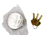 FIGODE 304 Stainless Steel Puck Lock Padlock Keyed Alike Hidden Shackle