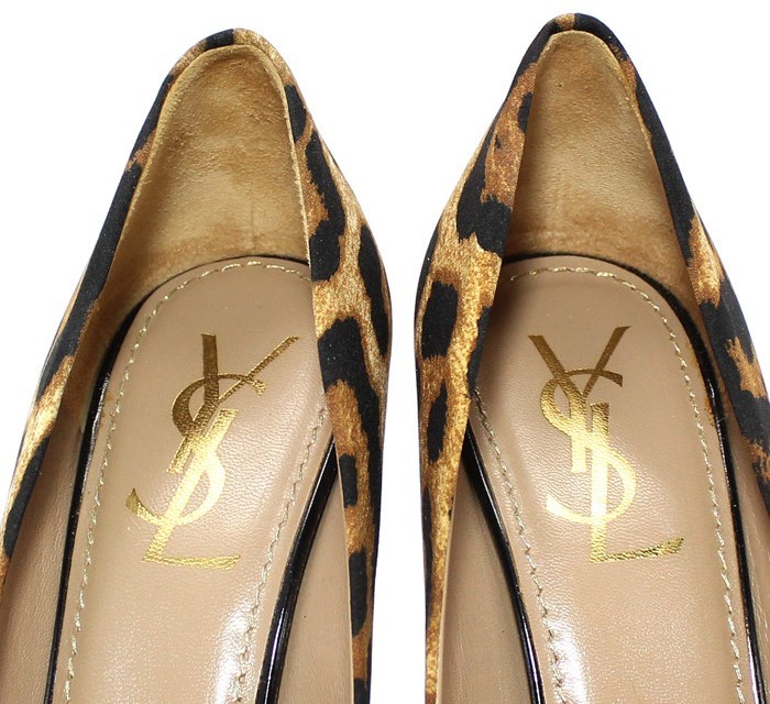 Saint Laurent tacchi alti stampa leopardata 37 28257241