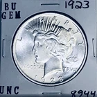 1923 P BU GEM PEACE SILVER DOLLAR UNC MS+++ U.S. MINT RARE COIN 8944