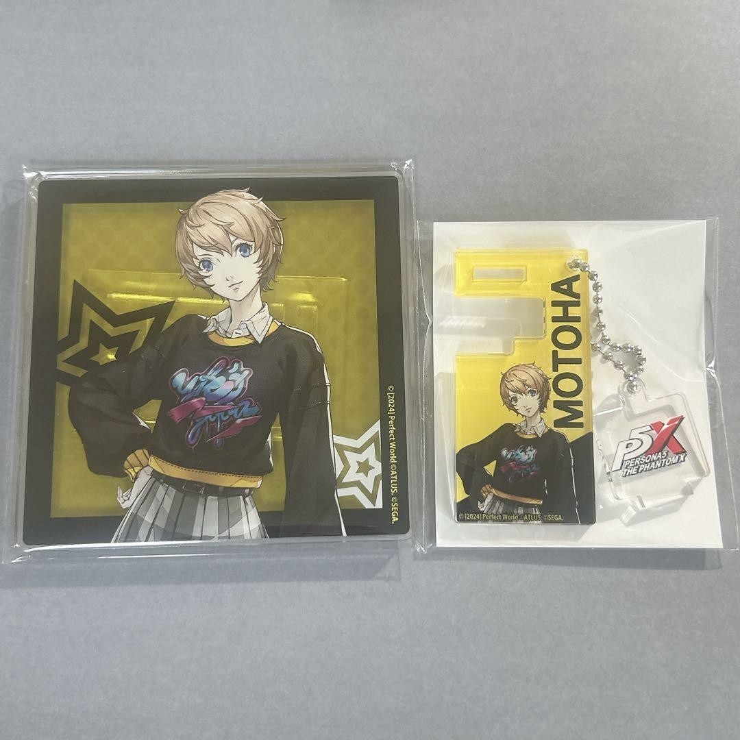 Llavero para teléfono inteligente con soporte de posavasos acrílico Persona 5X Arai Soba