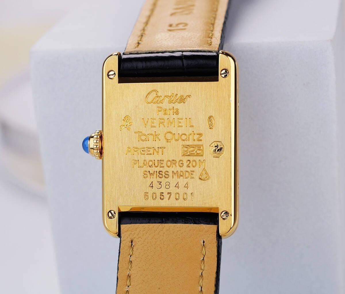 Cartier Watch Must Tank Ivory Dial Roman index SM 21mm Women