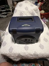 Mini Cooler with AM/FM Radio Built In Blue Uses AA Batteries Works