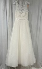 David’s bridal ivory a-line wedding dress
