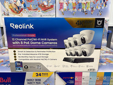 Reolink 4K 8MP Security Camera System 8 PoE Cameras 12CH NVR 4TB AI Wired