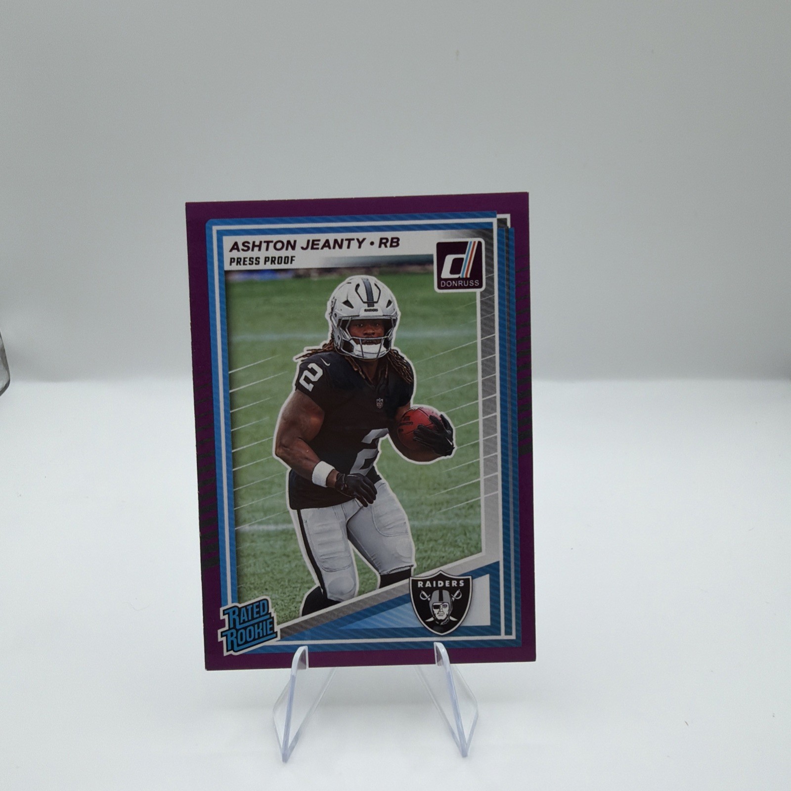 2025 Panini Donruss - Rated Rookie Ashton Jeanty #305 Purple Press Proof (RC)