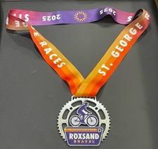 2025 St George Races Utah Roxsand Gravel Cycling Finisher Medal
