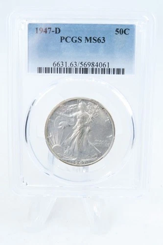 1947-D PCGS MS63 Walking Liberty Half Dollar Business Strike 50C