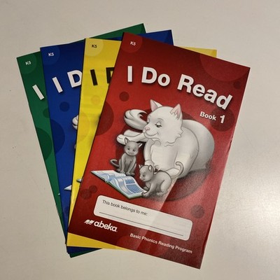 Abeka I Do Read Books 1-4 K5 Basic Phonics Reading Program