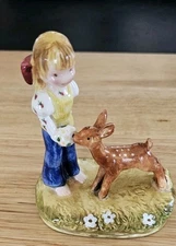 1975 Panda Prints Schmid Collection Girl With Fawn