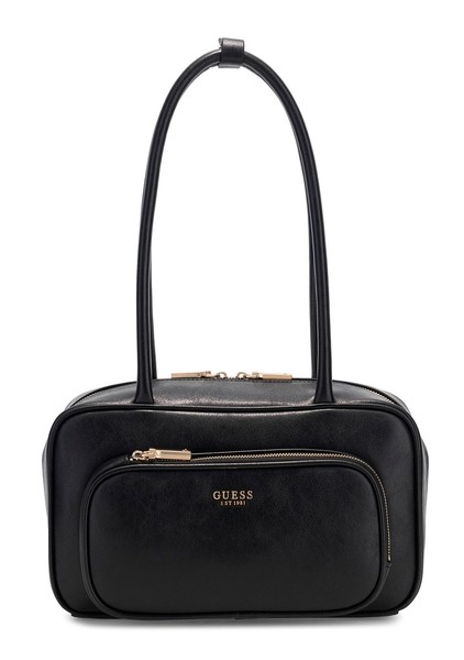 Guess Bronna Shoulder Satchel Schultertasche Tasche Black Schwarz Neu-image