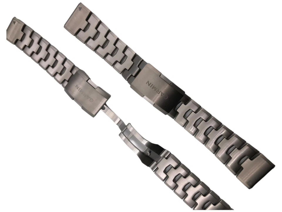 Pulseira original Garmin 22MM/26MM cinza Fenix 5/5plus 6/6pro 6X/titânio - Imagem 2 de 4