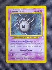 Unown W 29/105 Neo Destiny Unlimited Non-holo LP Vintage WOTC on eBay