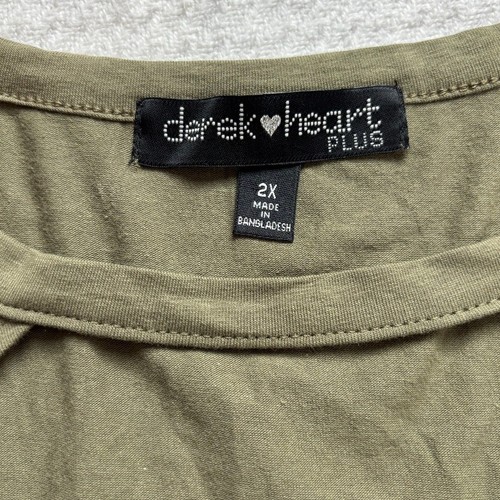 Top elasticizzato Derek Heart Plus manica corta con taglio 2XL - Foto 4 di 8