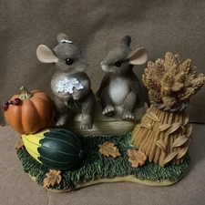 VTG Charming Tails "Harvest Time Honeys" Figurine 85/882 Fitz & Floyd