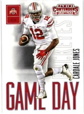 2016 Panini Contenders Draft Picks #9 Cardale Jones Game Day Tickets