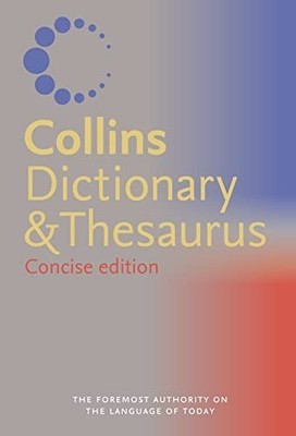 Collins Concise Dictionary and Thesaurus Hardback Book The Fast Free Shipping