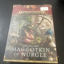 WARHAMMER AOS FANTASY MAGGOTKIN OF NURGLE WARSCROLL CARDS New 3rd Edition