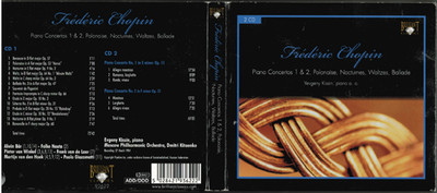 Frederic Chopin, Piano Concerts 1& 2, Music CD