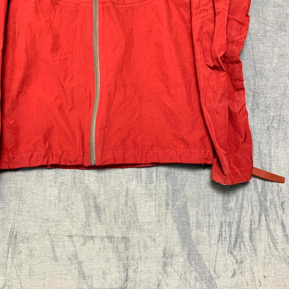 Stoic Windbreaker Jacket Mens Large Red Lined Hooded Shell Outdoor