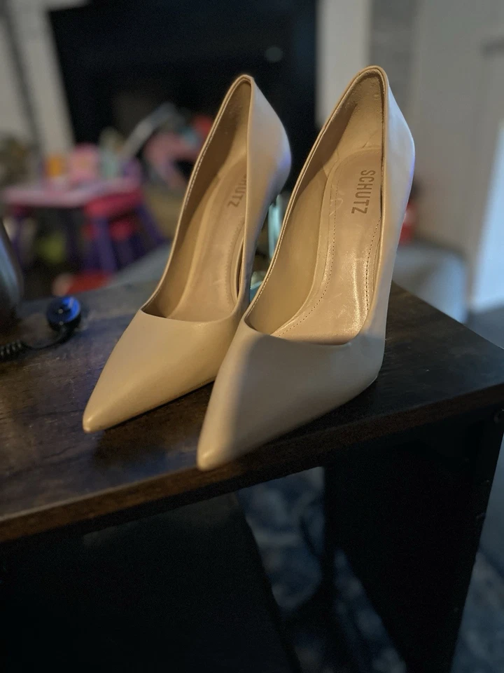 Zapatos de salón Filipa informales de cuero napa - 9,5 / beige verdadero / cuero napa Foto 2 de 4