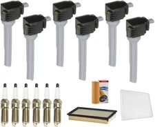 Direct Ignition Coils Spark Plugs Tune Up Kit Fits Ford Edge 2.7L 2015-2018