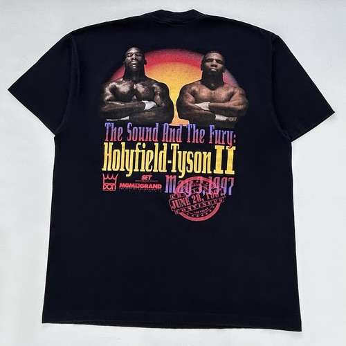 Vintage 1997 Boxing Mike Tyson Vs Evander Holyfield 2 Ear Bite MFM Size ...