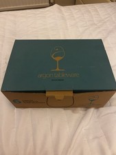 Argon Tableware Corto Stemless Wine Glasses. The box contains 6 glasses.