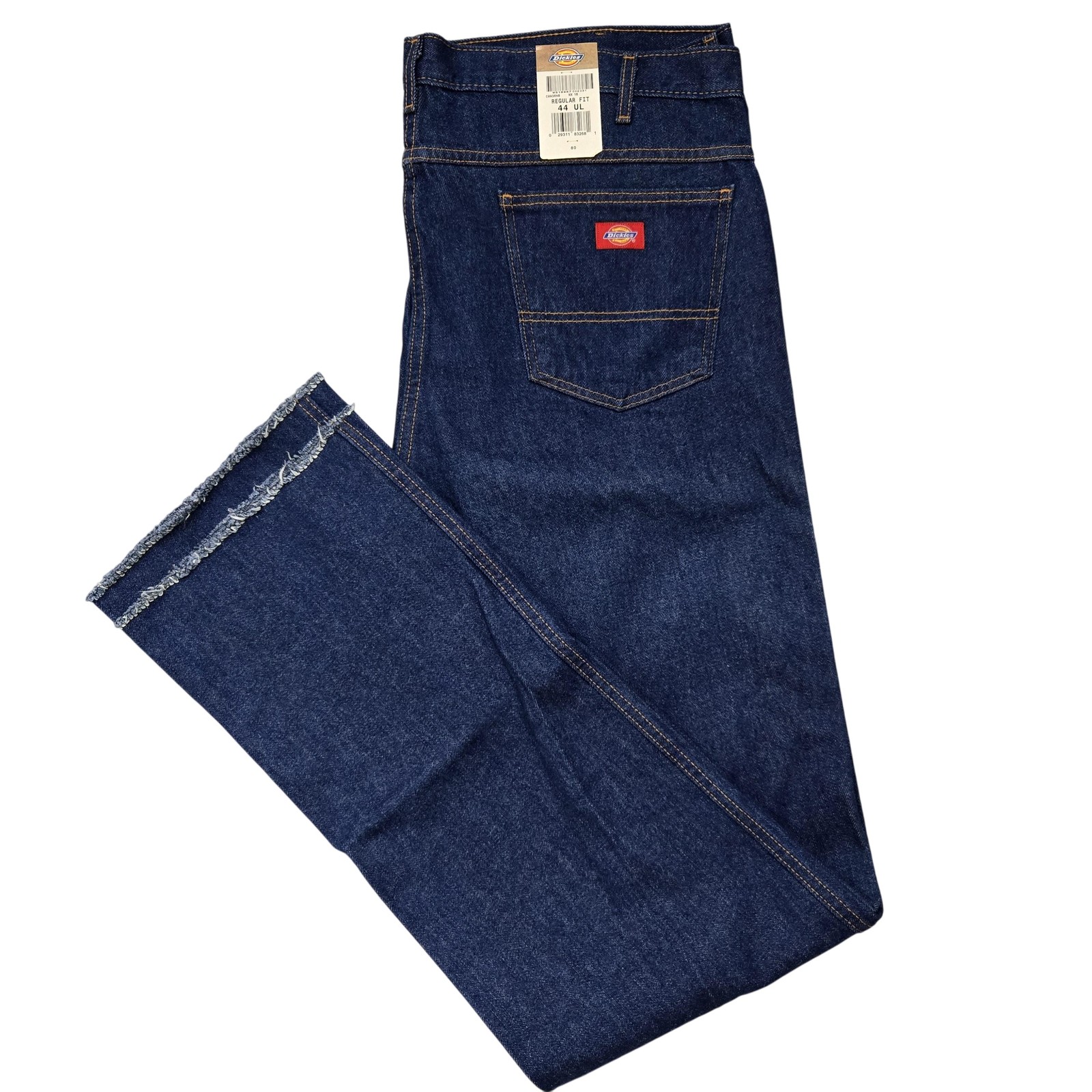 Mens 44 Ul Blue Regular Fit Denim Straight Leg Workwear Raw 