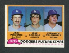 Fernando Valenzuela Dodgers Future Stars 1981 Topps Baseball Rookie Card #302 RC