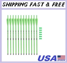 Crossbow Bolts 20inch Fluorescence Color Carbon Crossbow Hunting Arrows with