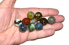 Lot of 10 ALL Top Picks JABO/DAS Translucent collector's marbles .718" M