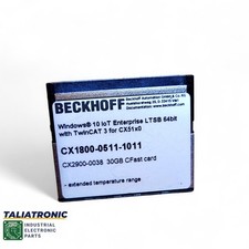Beckhoff Windows 10 LTSB 64bit, CX1800-0511-1011 / CX2900-0038 30GB CFast card