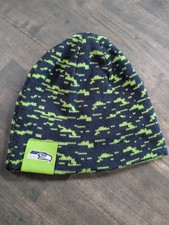 Seattle Seahawks Youth Reversible Digital Camo Beanie Hat New Era NFL Knit