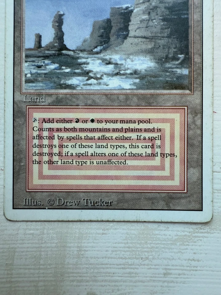 Magic the Gathering Plateau Dual Land Revised Edition - Image 2 of 3