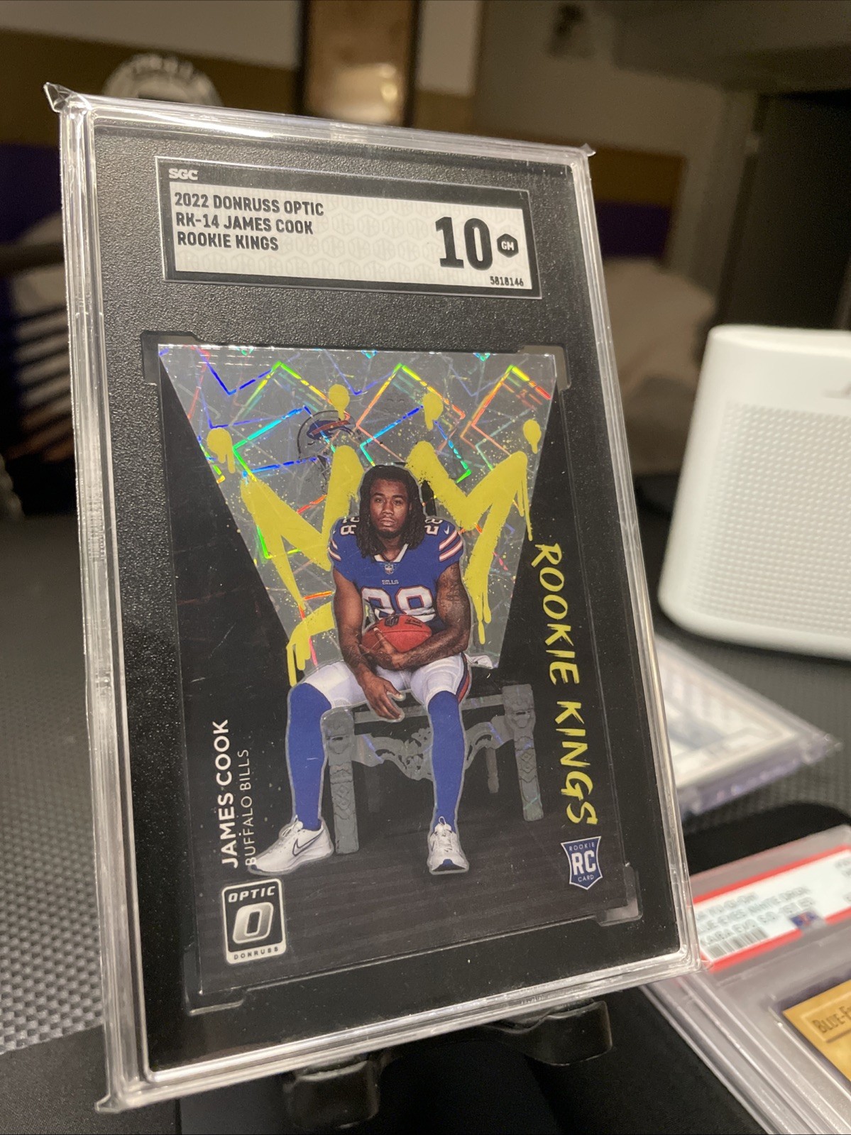 2022 Panini Donruss Optic Rookie Kings James Cook SGC 10