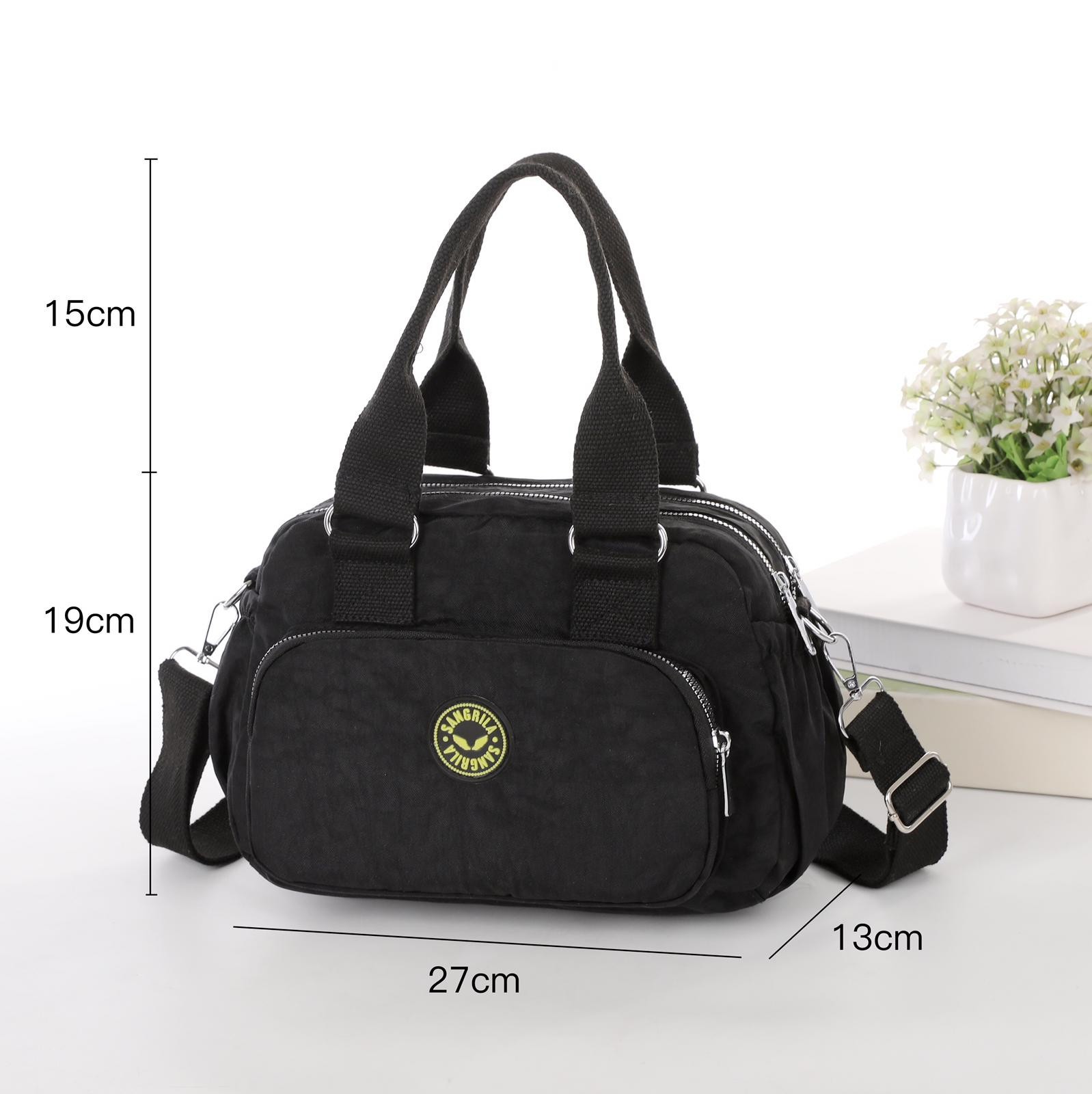 PONY Borsa donna doppio manico stampata con pieghe donna corpo incrociato 2502