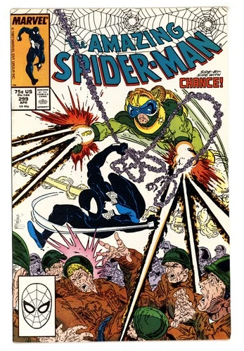 Amazing Spider-Man #299 FVF 7.0 1987  Todd McFarlane Cover 2nd Cameo Venom