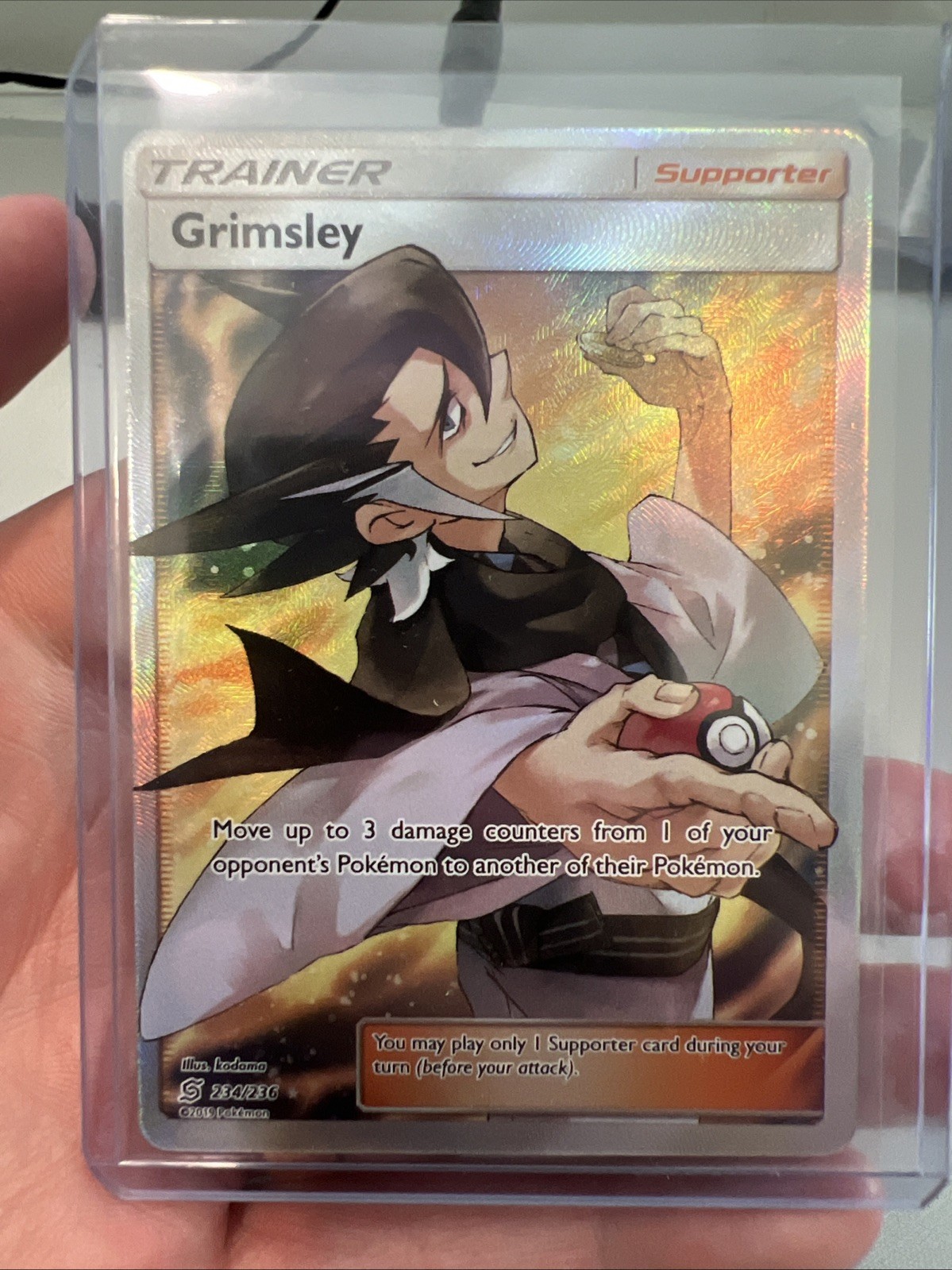 Grimsley (Full Art) 234/236 Sm-Unified Minds Holo - Mint Never Used