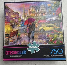 Raining in Paris - 750 Piece Jigsaw Puzzle by Buffalo Games Cities in Color