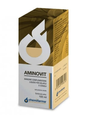 Futter Ergänzende Vitamine Für Vögel Und Kaninchen Aminovit CHEMIFARMA 100 ML