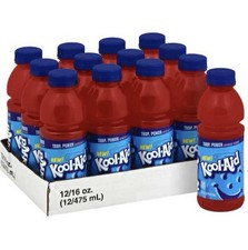 12 PACK NEW Kool Aid Tropical Punch, Ready To Drink, 16 oz Bottles, FREE SHIP